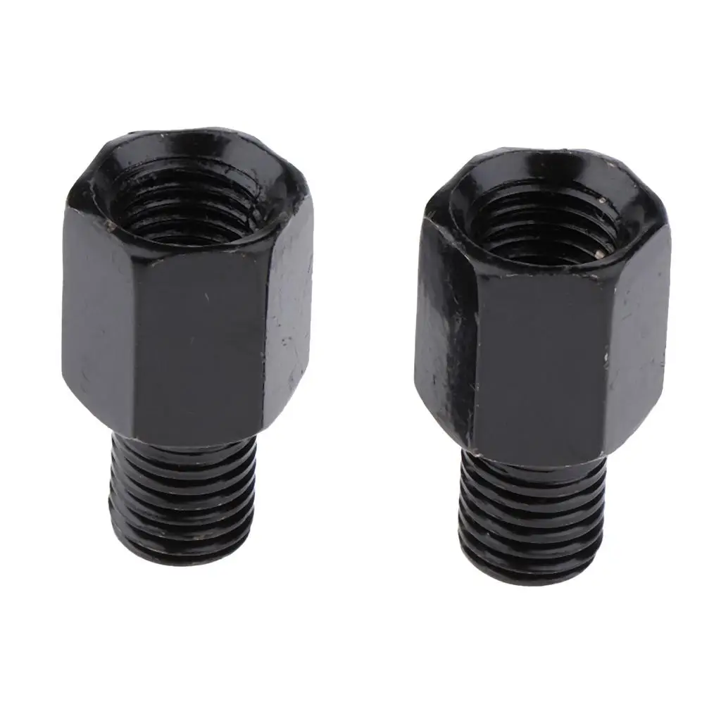 

Motorcycle Rearview Side Mirror RH 10mm - LH 10mm Adapter Black