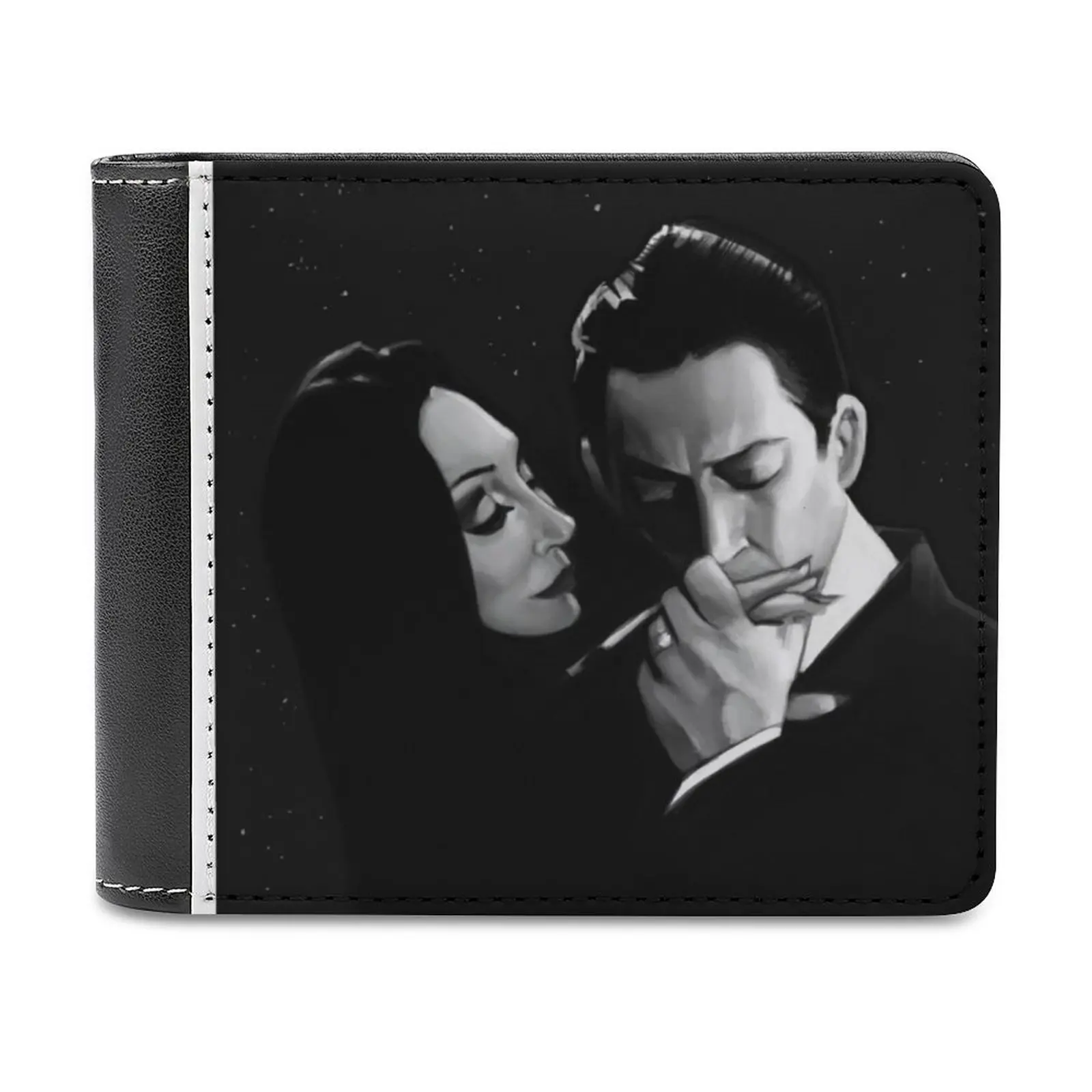 

Кошельки Gomez And Morticia мужские кожаные, лидер продаж, новый трендовый бумажник с узором Аддамс, кредитница