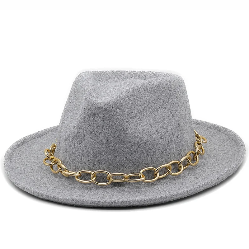 

New Wool Women Men Fedora Hat for Winter Autumn Elegant Lady Gangster Trilby Felt Homburg Church Jazz Hat 55-58cm Adjustable