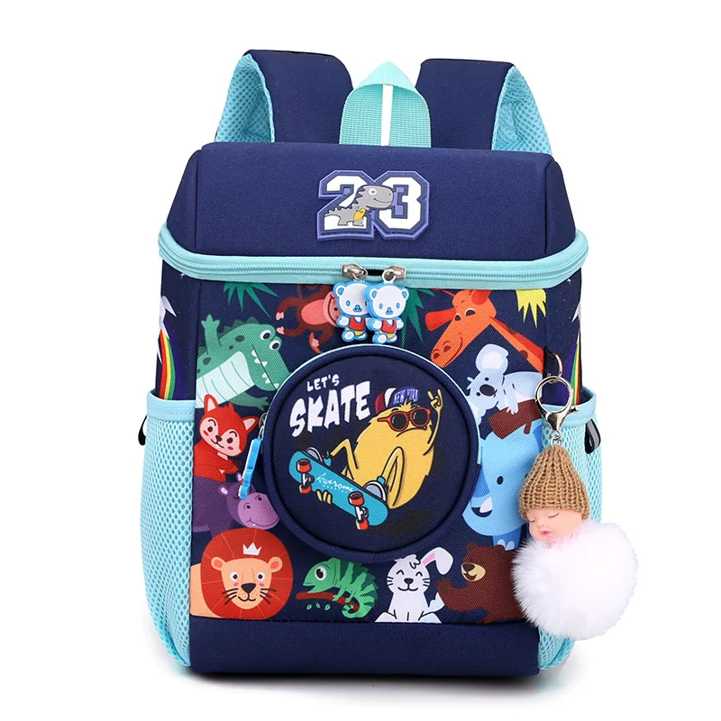 New Fashion 2023 Cartoon Lovely Rabbit Animal Children's School Bag for 3-6 Years Old Kindergarten Boys and Girls Large Capacity