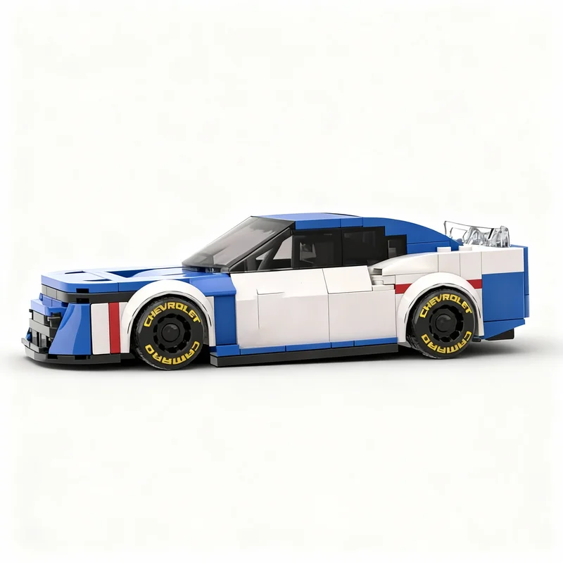 Фото 335 деталей MOC City Champions NASCAR Next Gen Number 5 Hendrick Cars, модель-конструктор, архитектурные блоки, рождественские подарки, кирпичики №2