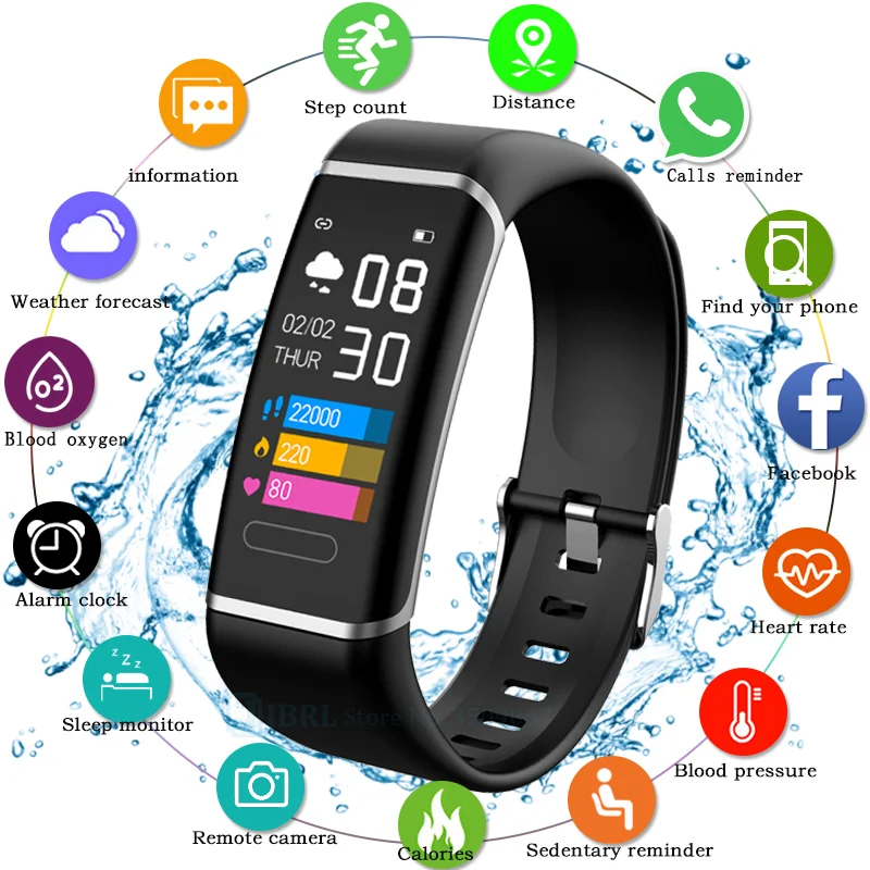 

2022 Smart Watch Men Fitness Smartwatch Sport Bracelet Waterproof Watches For Android iOS Heart Rate Monitor Women Smart Clock