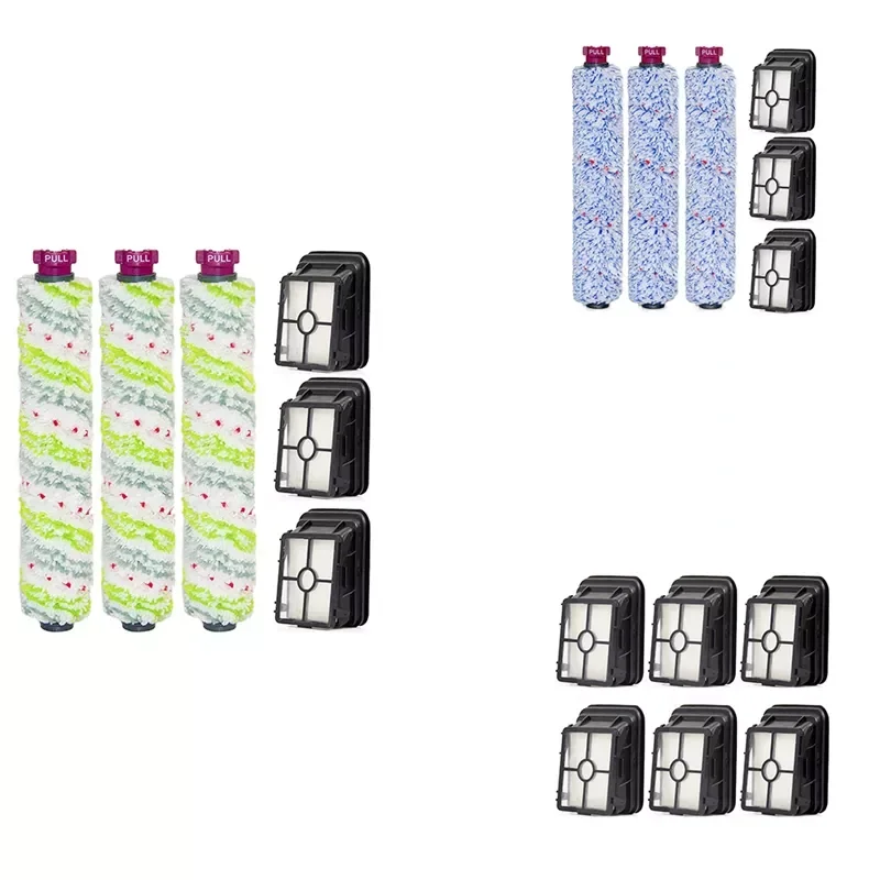 

Replacements Brush Roller & Filters Set Compatible For Bissell Crosswave 1785 2306 2551 Series Wet Dry Vacuum Cleaner