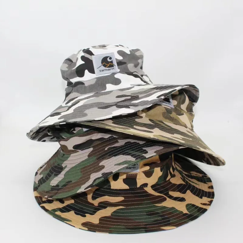 

Camouflage Hats Men Tactical Army Bucket Hats Military Panama Summer Bucket Caps Hunting Hiking Outdoor Camo Sun Protect