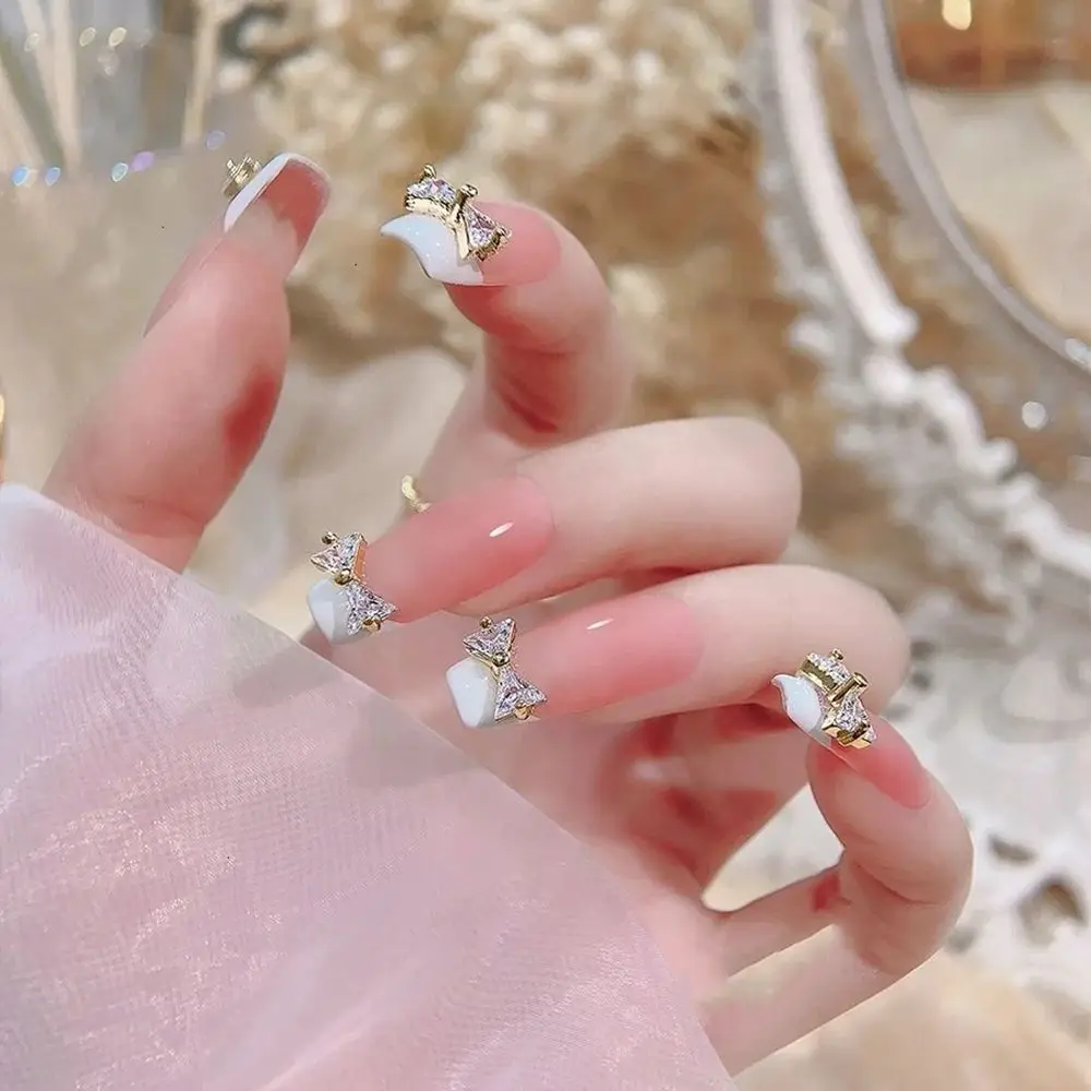 

Press On Nails Tips Coffin False Nails Wearable Fake Nails Ballerina False Nails With Press Glue Detachable Manicure Tool