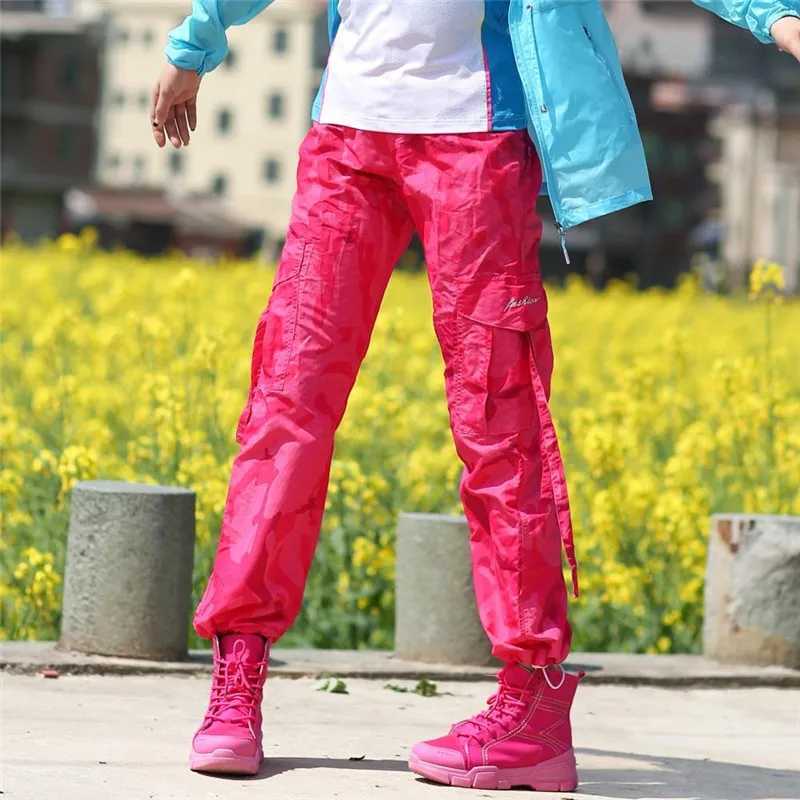 

Elastic Waist Women Summer Quick Dry Hiking Pants Outdoor Sports Camping Trekking Climbing Fishing Trousers