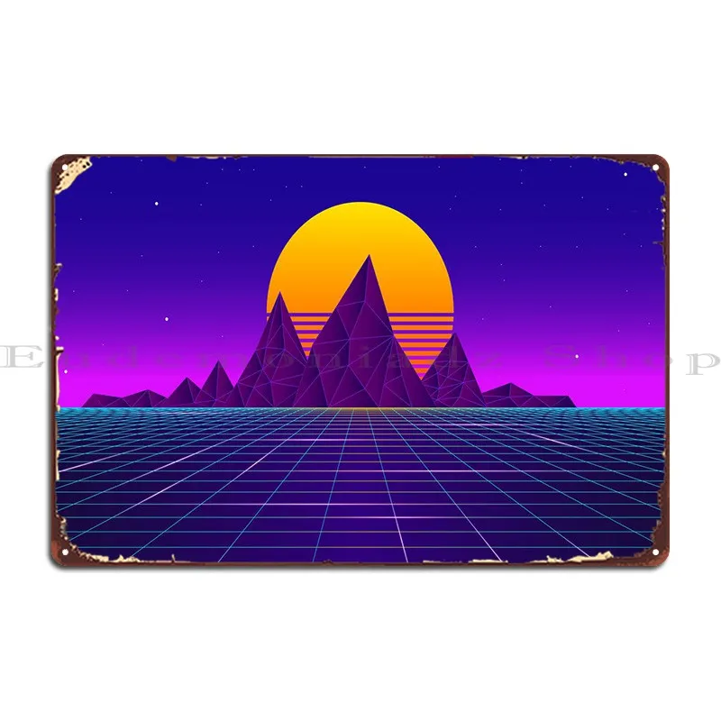 

Аркадные горы металлическая табличка фотообои декор стен декор персонализированный оловянный знак плакат