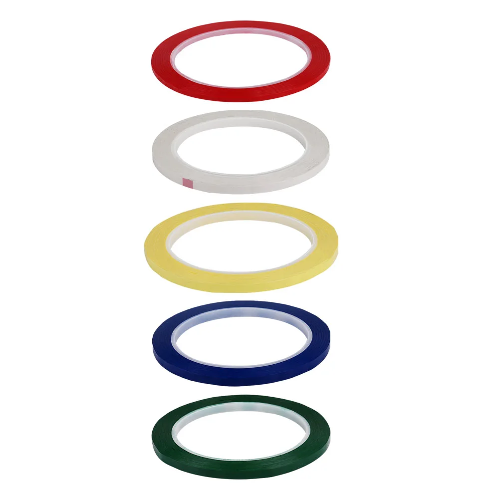 

5 Rolls Sticker Magnetic Labels Whiteboard Fiddle Scales Tape Pvc Violin Decals