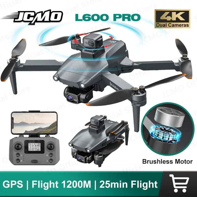 

L600 PRO Drone Brushless Motor 360 Obstacle Avoidance 5G WIFI RC Quadcopter FPV GPS 4K HD Dual Camera Dron