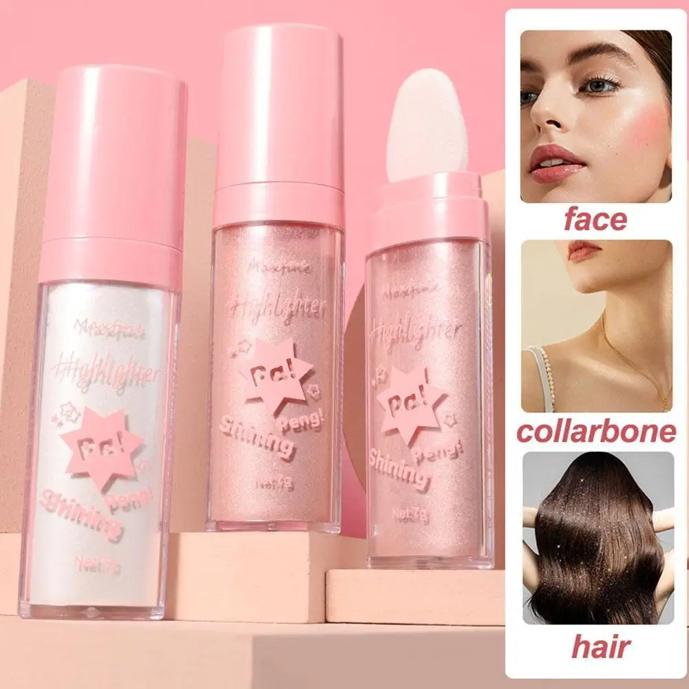 

Highlighter Powder Contour Illuminator Glitter Contour Shading Fairy Powder Makeup For Face Shimmer Powder Women Makeup Cos M4Y5