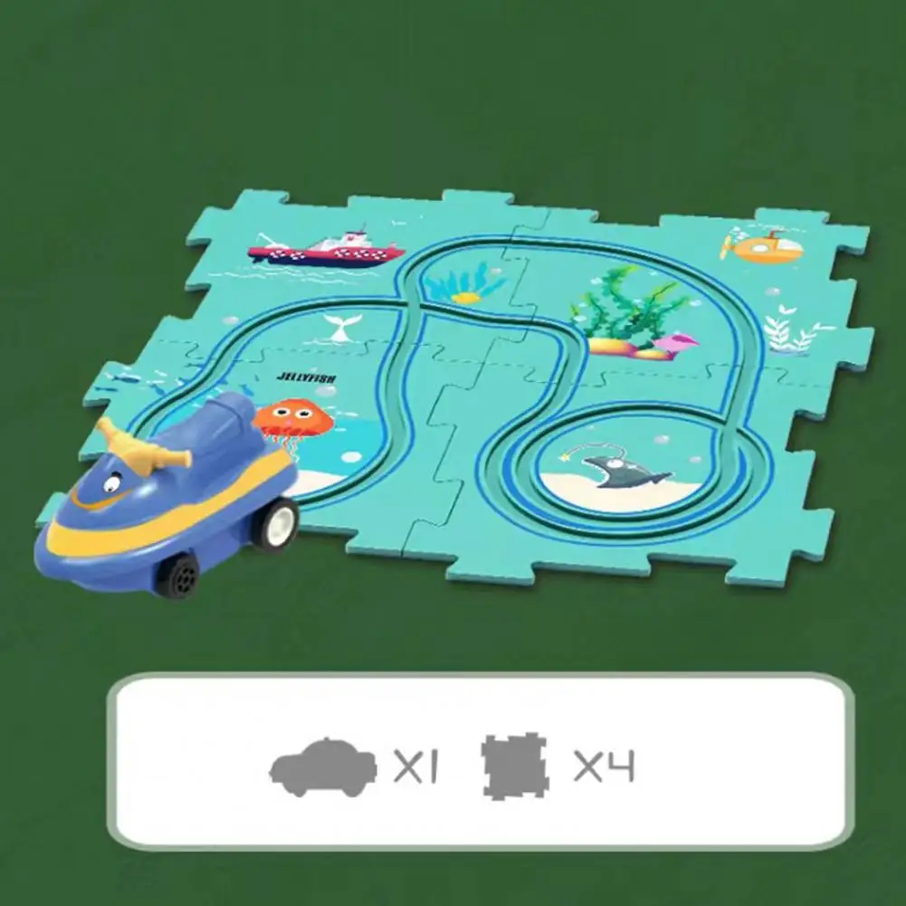 

Electric Rail Car Interesting Diverse Gameplay Flexible Birthday Gift Car Track Puzzle Set Children Track Toys