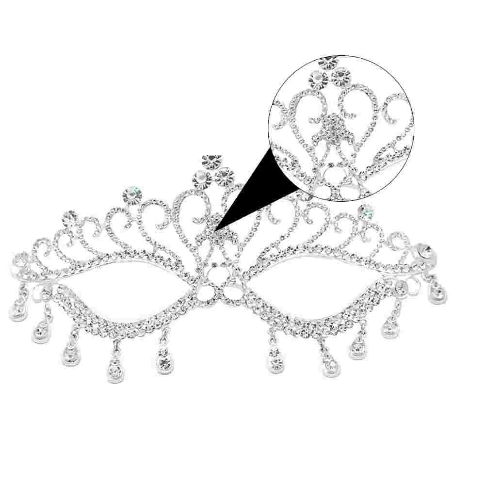 Маска ужасов макияж маскарадные костюмы Марди Гра венецианские стразы блестящая