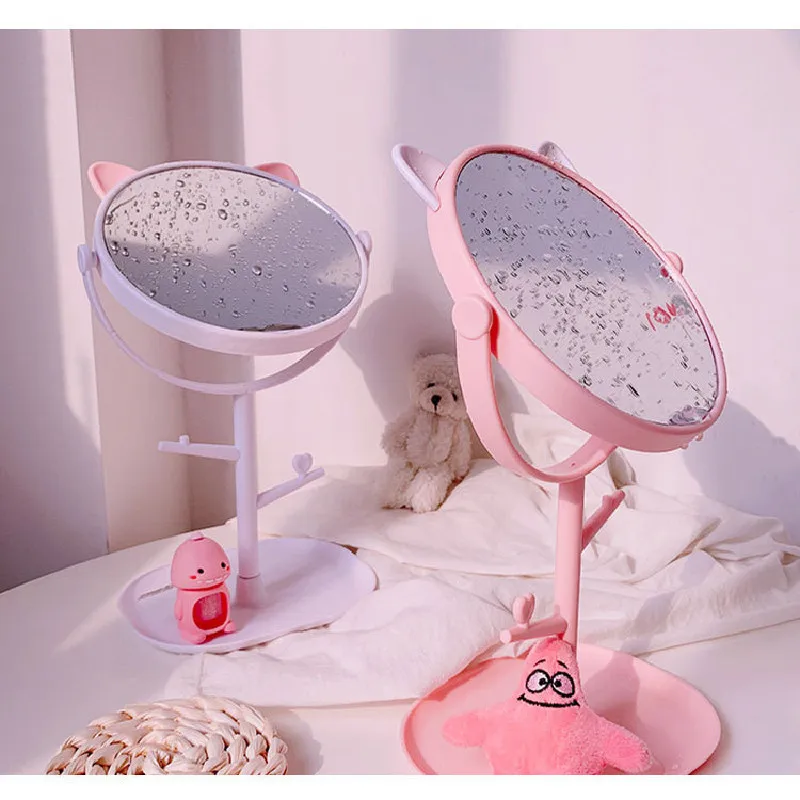 Портативное зеркало для макияжа со светодиодной подсветкой компактные