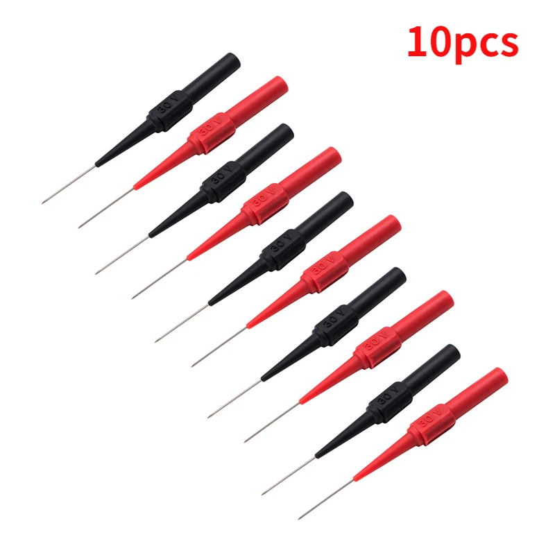 

2/4/10 шт., автомобильные наконечники, диагностические инструменты, игла для прокалывания изоляции, неразрушающий мультиметр, тестовая ручка, зажим, инструменты с медным проводом