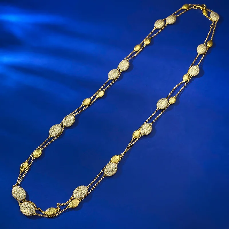 Матовое Ожерелье Из Стерлингового Серебра 925 Пробы В Богемном Стиле Женские