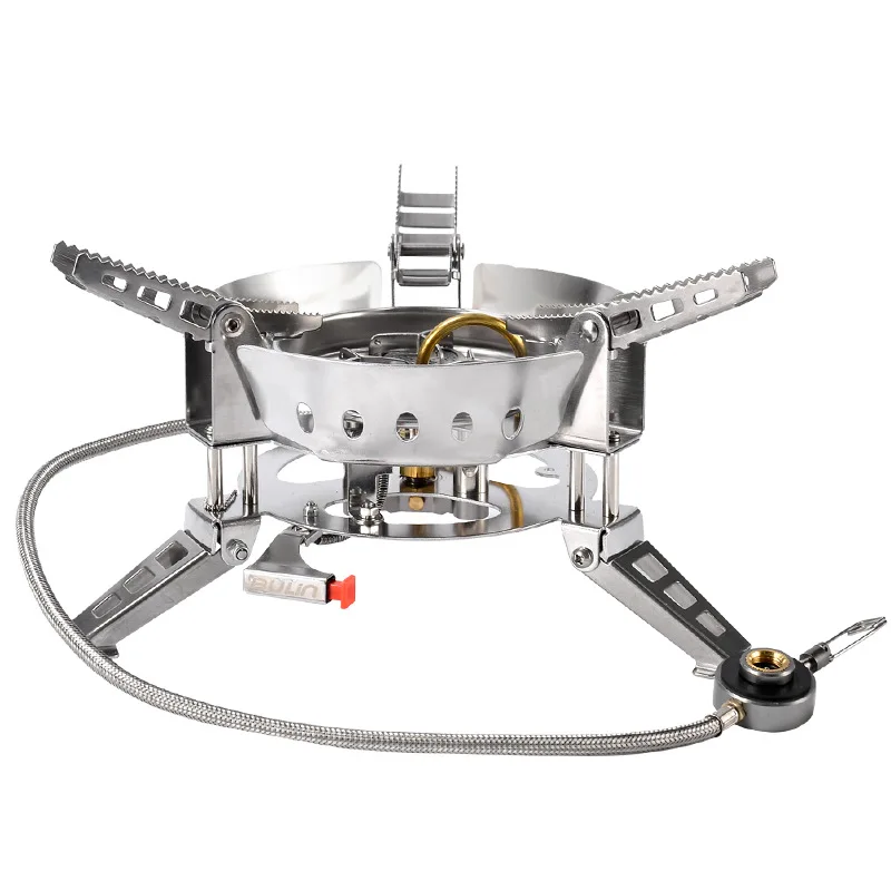 

Folding Portable Windproof Cooking Stove Strong Power 6800W Propane Gas Burner For Outdoor Camping Hiking Travel