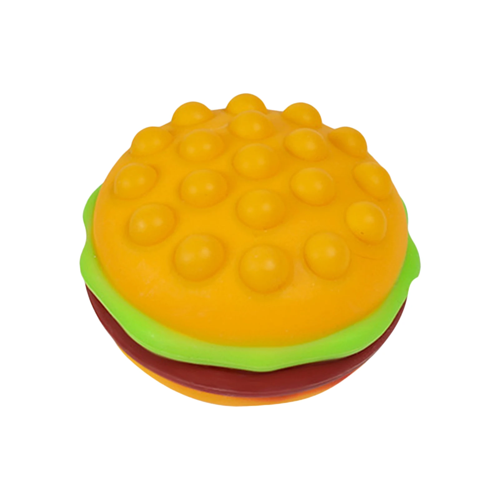

Stress Ball 3D Squeeze Hamburger Food Grade Silicone Sensory Push Bubble Balls Anxiety Relief Decompression Toy Early Education