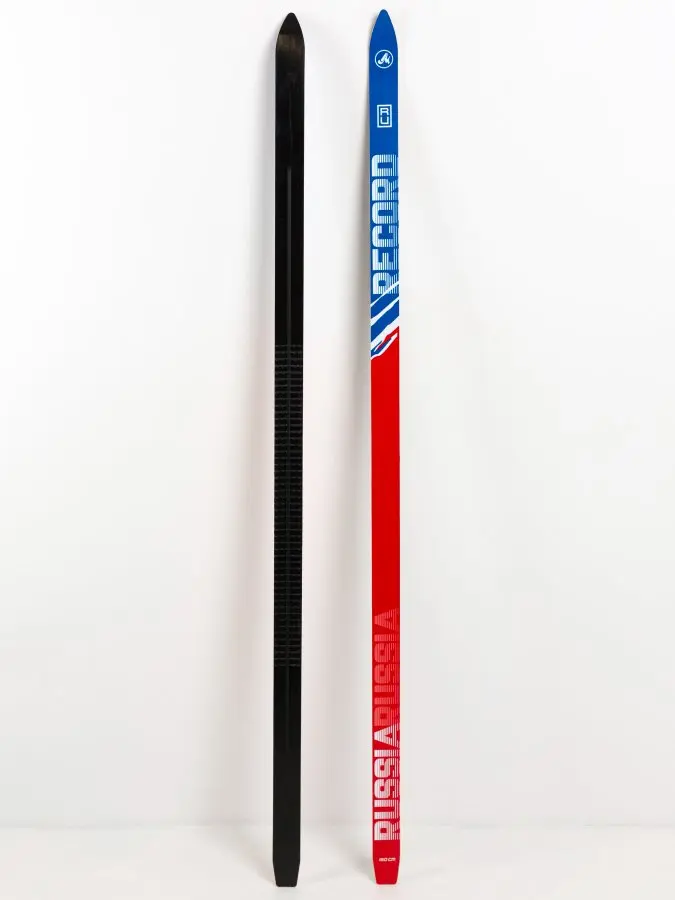 Лыжи подростковые 160 см пластик / для мальчика девочки школьные лыжи пластиковые -