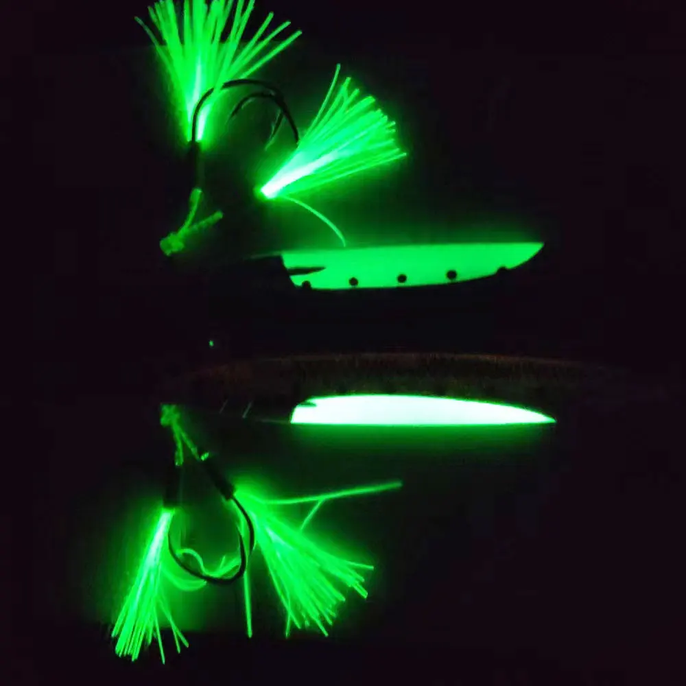 AS Slow JIg Lure Fishing UV Glow Jig 3D Print  Falling Angler 60g80g Metal Hard Bait Sinking Jigging Pesca Bait enlarge