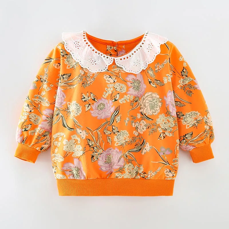 

Качественный махровый хлопковый свитер, толстовки, детская одежда, Детские Топы с длинным рукавом для девочек, весенние толстовки, блузка, одежда для маленьких девочек