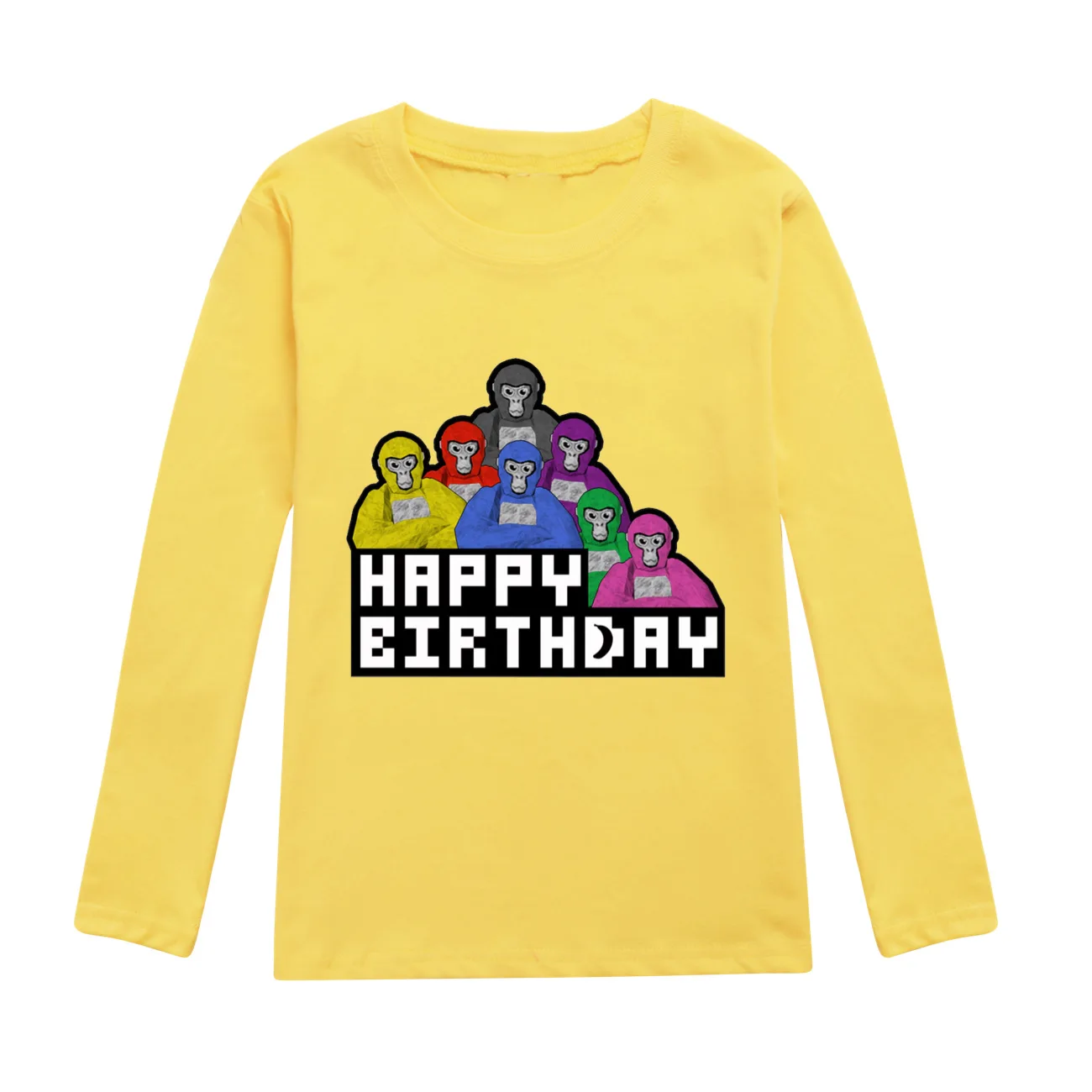 Футболка с надписью Gorilla Tag Детская толстовка рисунком игровой обезьяны