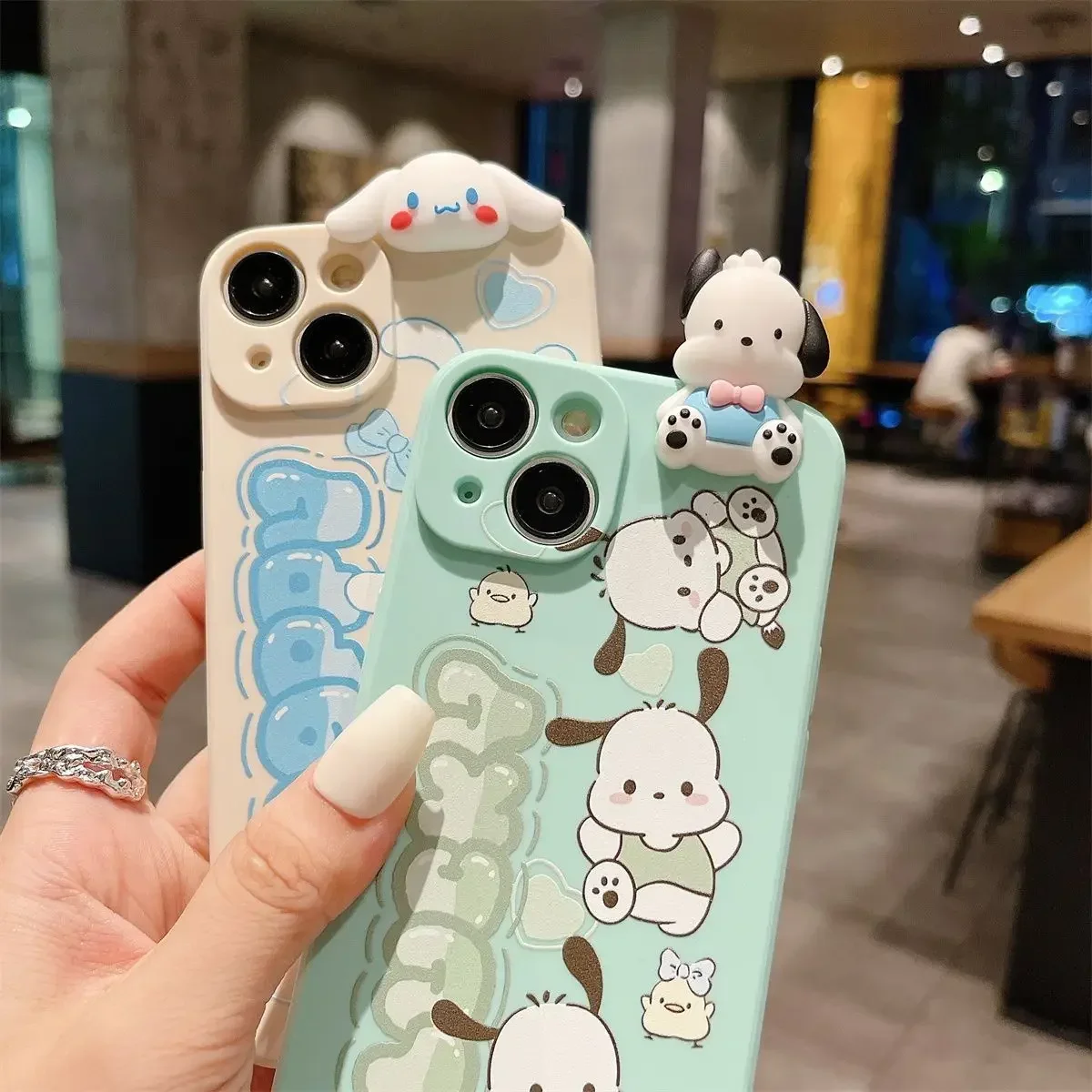 Sanrio Cinnamoroll почтовые Симпатичные чехлы для телефонов iPhone 16 15 14 13 12 11 Pro Max Mini XR XS MAX 8X7