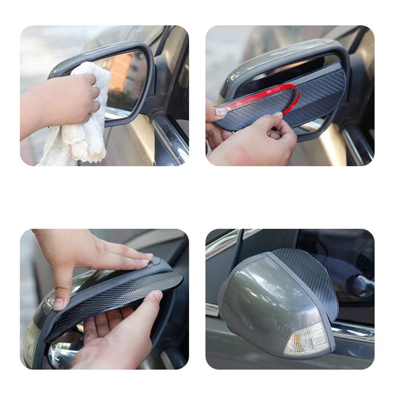 Автомобильное боковое зеркало заднего вида дождь брови VisorSEAT Ibiza Leon Alhambra toledo cordoba