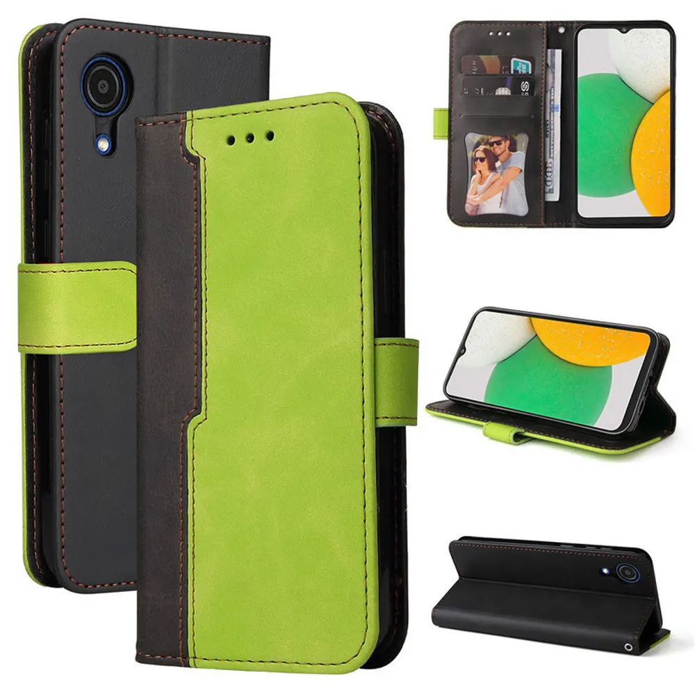 

Splicing Luxury Leather Classic Wallet Case for Samsung Galaxy A03 Core Flip Case for Galaxy A03 Shell A 03 Core Card Slot Cover