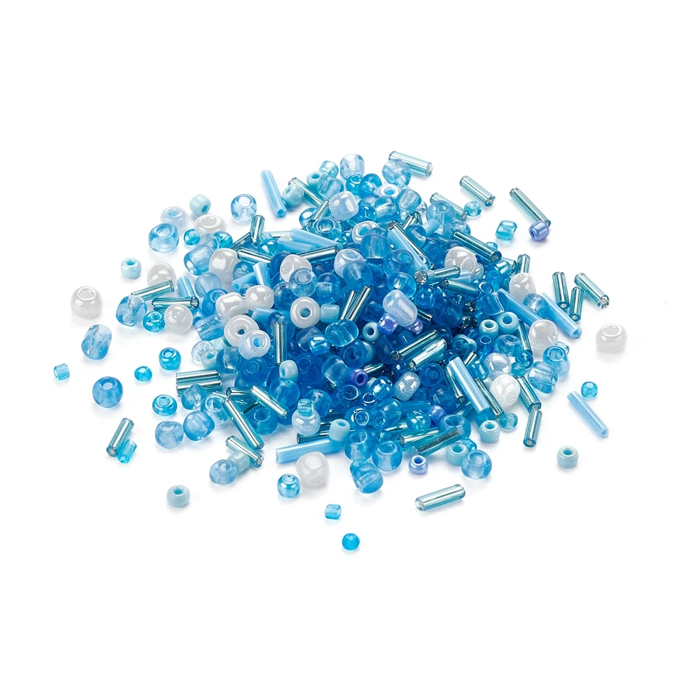 

50g Glass Seed Beads Mixed Style Small Craft Seed Beads for DIY Jewelry Making Colored Boho Bracelet Necklace Earrings Supplies
