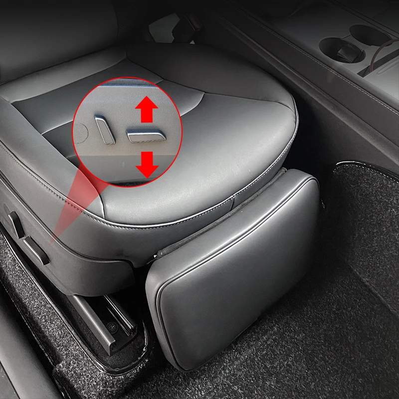 

Car owner/copilot leg rest extension pad seat leather soft foot support leg knee pad accessories for model3/Y