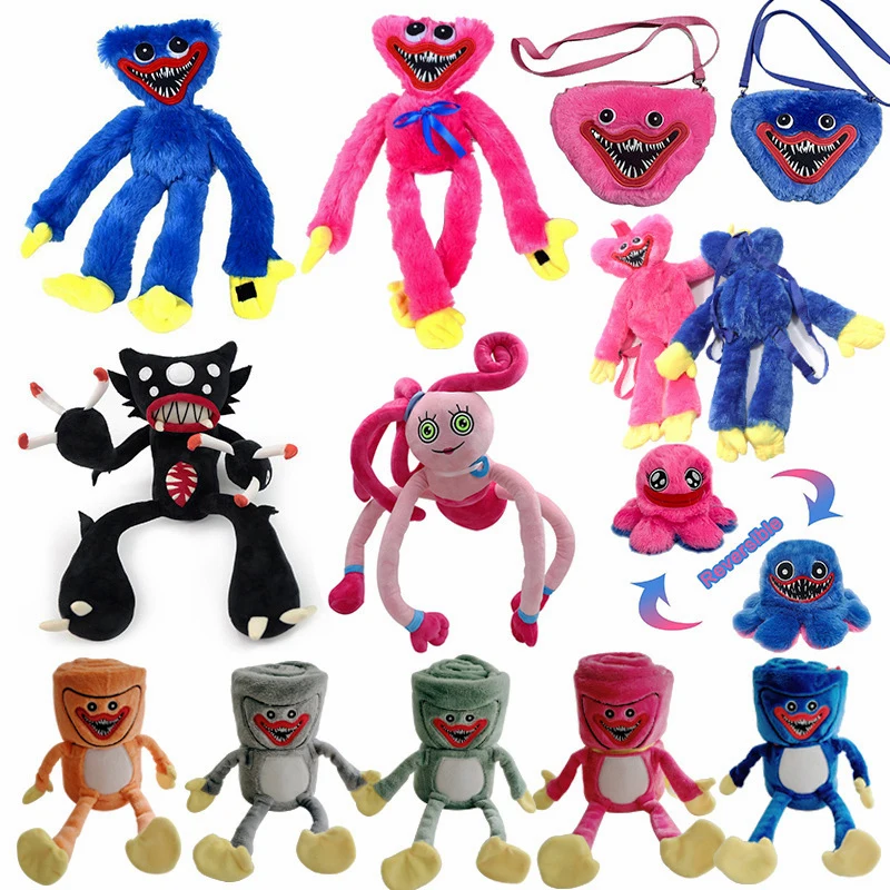 

20-100cm Huggy Wuggy Plush Toys Set Poppy Playtime Game Hague Vagi Toys Kissy Missy Poppy Stuffed Doll For Children Adult Gift