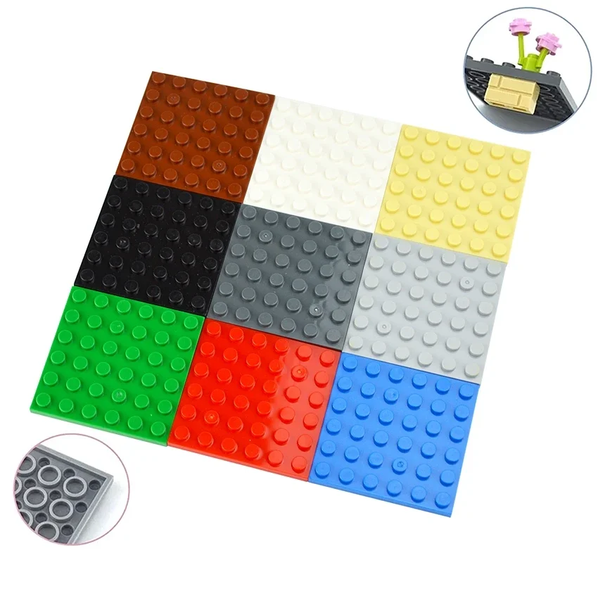 Конструктор сделай сам 6 х6 точек тонкие фигурки кирпичи 10 шт. детали совместимы с