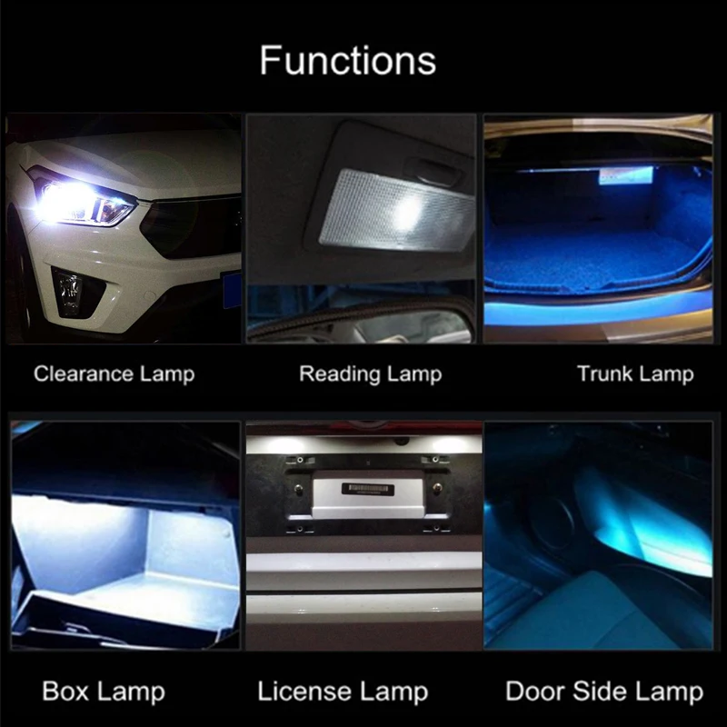2 шт. автомобильные светодиодные лампы для парковки багажника аксессуары высокой
