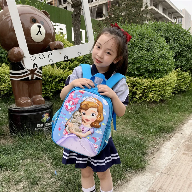 Школьный портфель Disney для девочек ортопедический рюкзак на плечо начальной