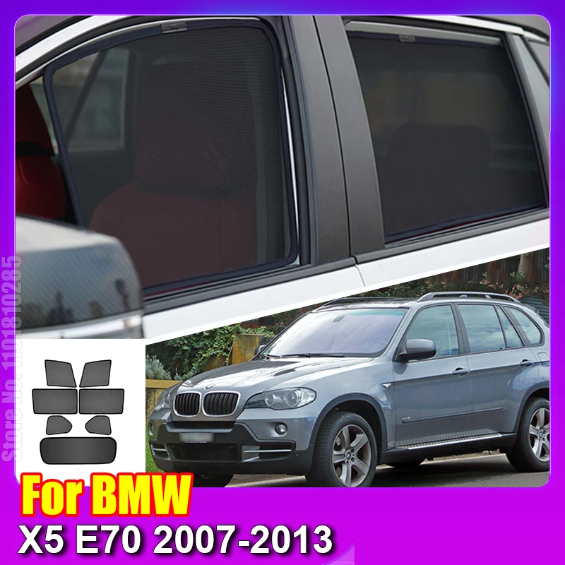 

For BMW X5 E70 2007 2008 2009 2010 2011 2012 2013 Car Window SunShade Shield Front Windshield Rear Side Curtain Sun Shade Visor