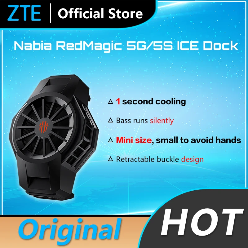 

100% оригинальный ZTE Nubia REDMAGIC Red Magic 5G ICE Dock Red Magic 5S FunCooler Pro