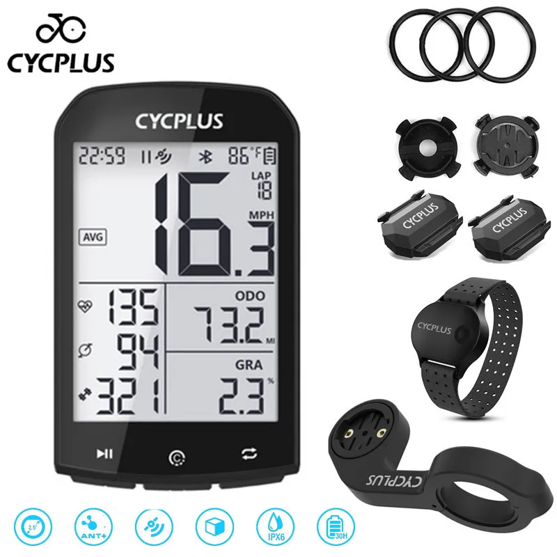 

CYCPLUS M1 GPS Cycling Wireless Computer Ant+ Bluetooth Speedmeter Outdoor Bicycle Accessories Speedometer for Garmin Zwift