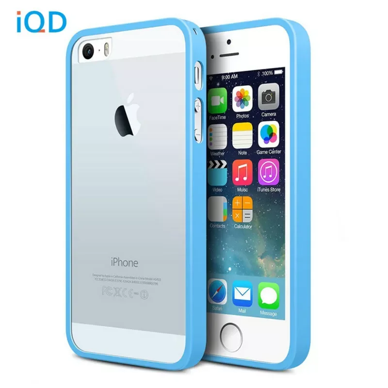 

IQD For iPhone 5s Case SE Protective Transparent Slim Shock-Absorption Bumper Anti-Scratch Clear Back For iphone 5 Cover Cases