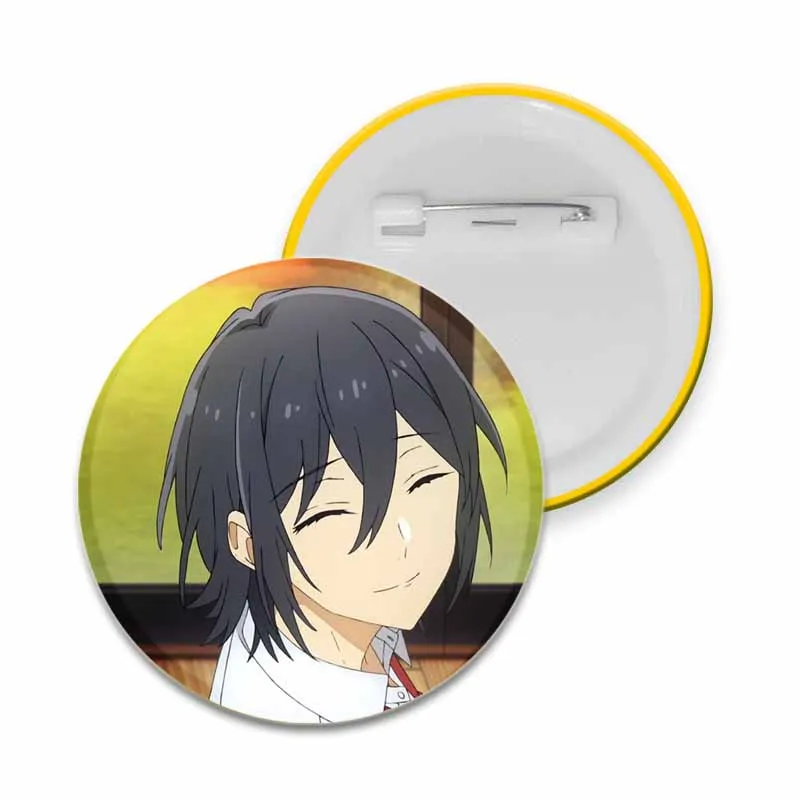 32/44/58mm Anime Horimiya Round Button Pins Cartoon Badge Brooches for Clothes Backpack Hat Decoration Jewelry Accessories Gifts