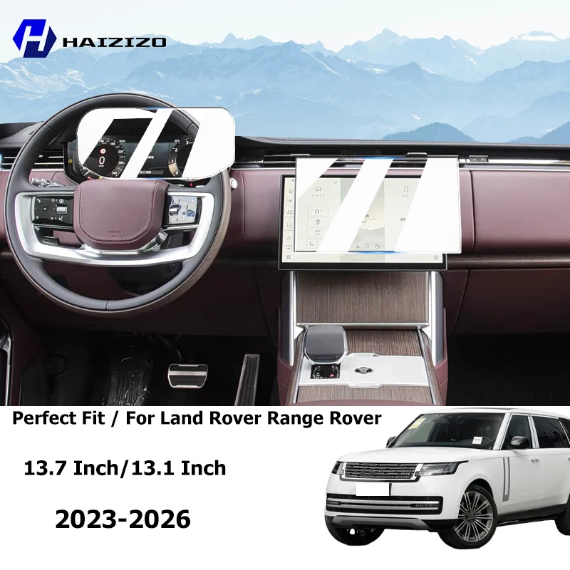 Фото Для Land Rover Range Rover 2023-2026: защитная пленка для ЖК-экрана от отпечатков пальцев, пленка из закаленного стекла для GPS-навигации, защита от царапин №1