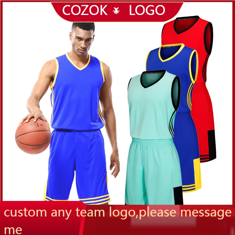 Комплект Баскетбольной формы для мужчин быстросохнущая майка с именем и номером