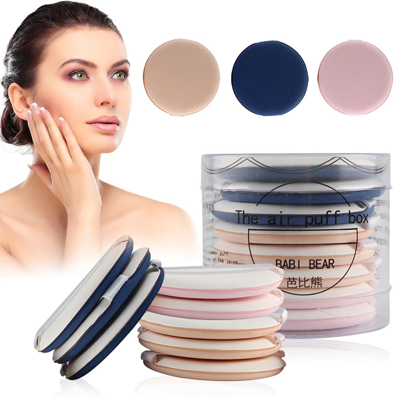 

8Pcs/Lot Round Shaped Makeup Air Cushion Sponge Puff Dry Wet Dual Use Concealer Liquid Foundation BB/CC Cream Make Up Puffs