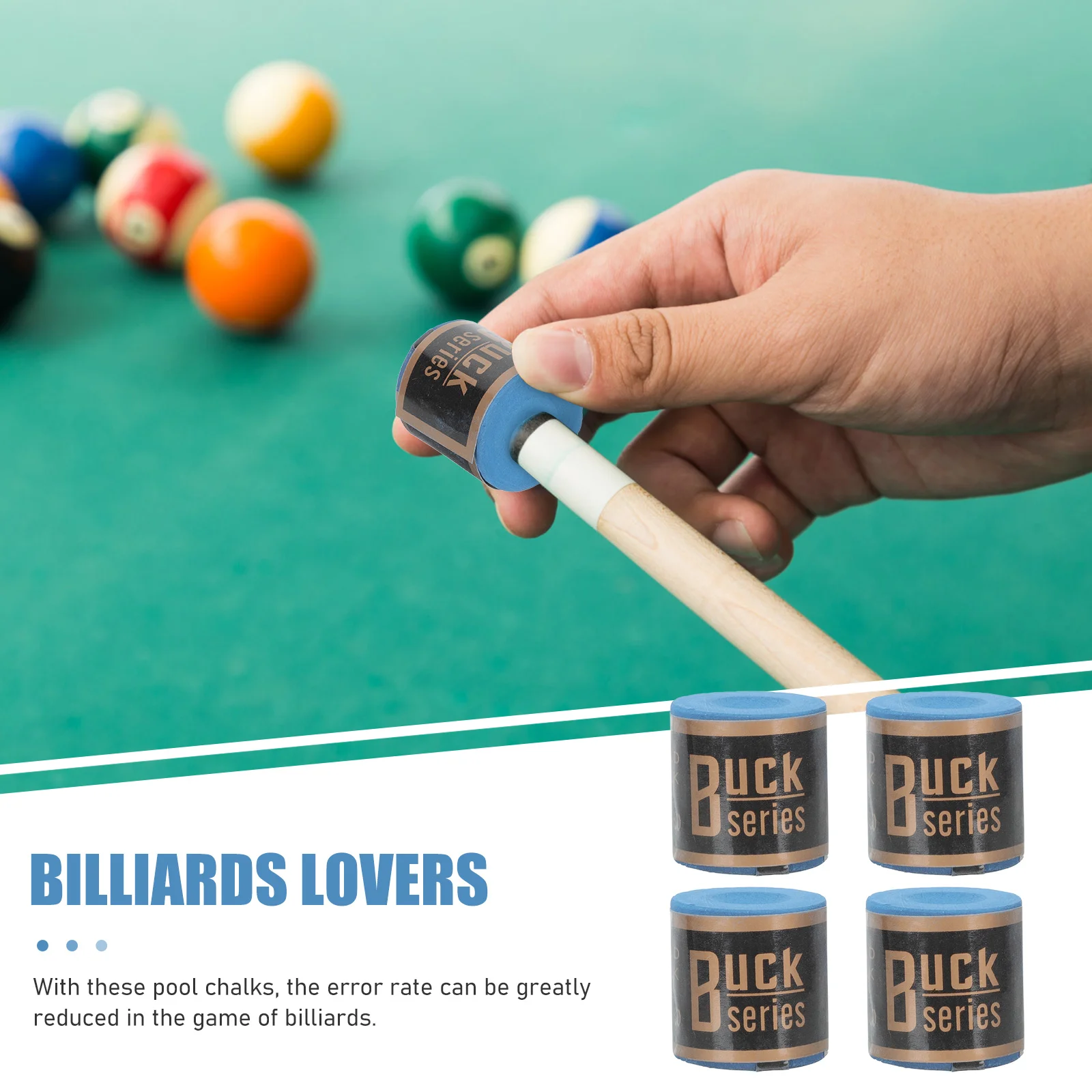 

Chalk Pool Billiard Cue Chalks Stick Billiards Rod Pole Accessories Snooker Supplies Table Accessory Professional Tips Must Have