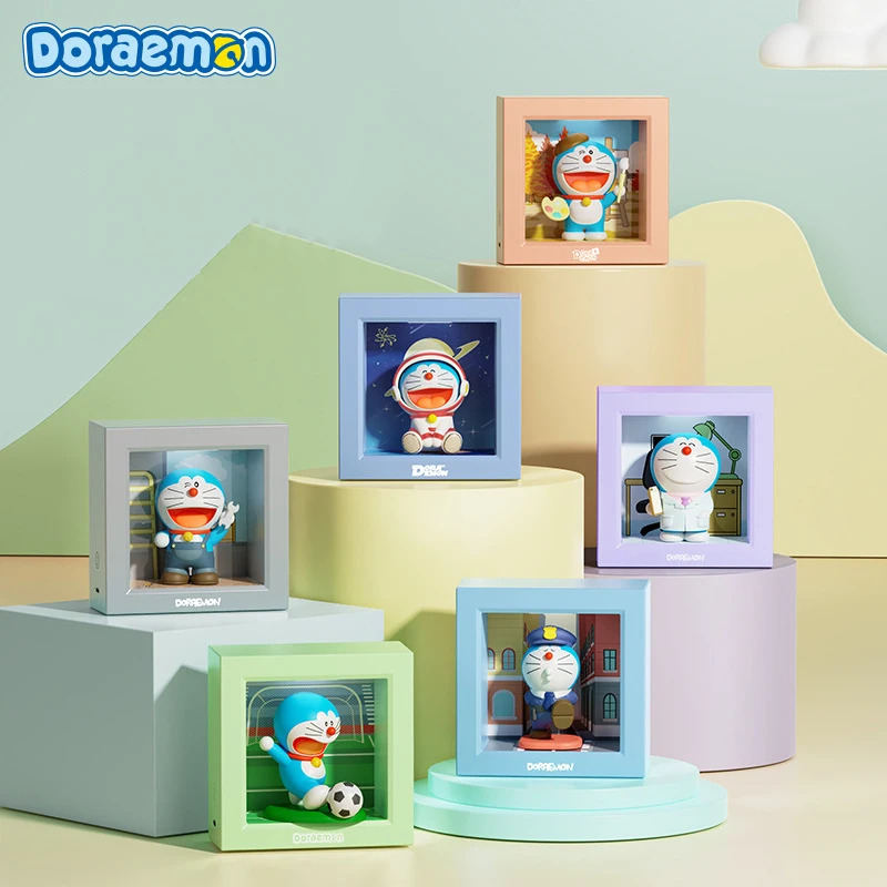 

Anime Kawaii Doraemon Night Light Children Cute 3D Doll Eye Protection Bedside Lamp Girl Bedroom Atmosphere Lamp Decoration