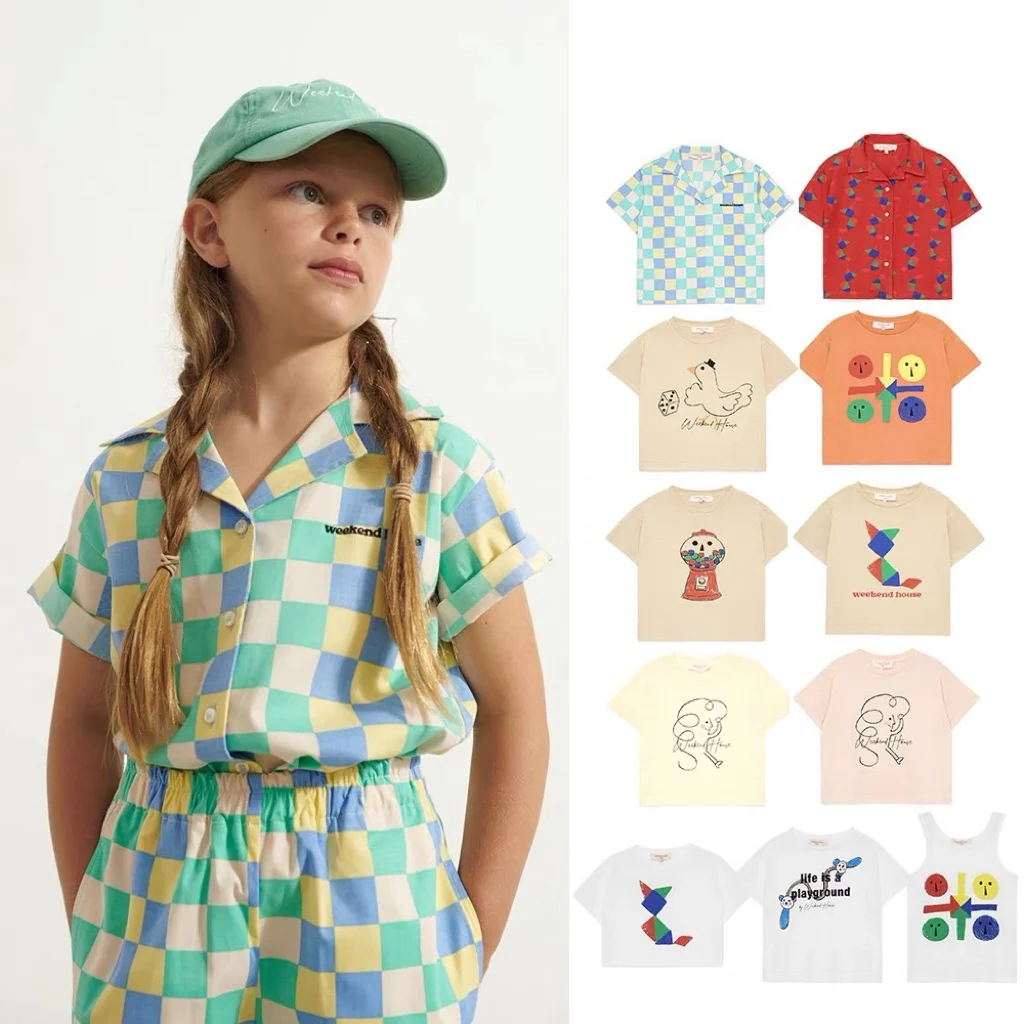 

Jenny&Dave 23 children's short-sleeved T-shirt cotton summer boys' top T-shirt shorts suit girls' summer bottom shirt children