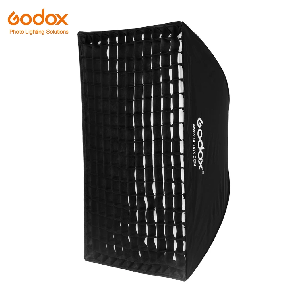 

Godox Portable 60 * 90cm 24" * 35" Rectangular Honeycomb Grid Umbrella Softbox Photo Softbox Reflector for Flash Speedlight