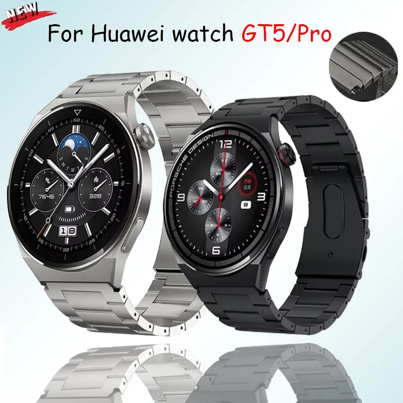 Ремешок из титанового сплава 22 мм для Samsung Galaxy watch 46 Gear S3 Huawei GT5/Pro деловой браслет