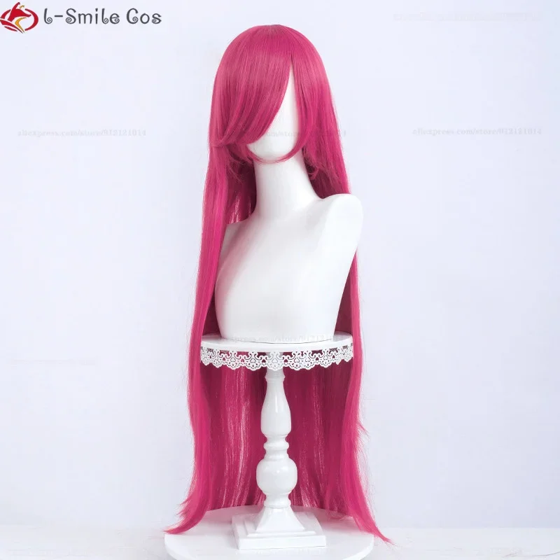 Красочный Длинный прямой женский парик 100 см черный синий фиолетовый