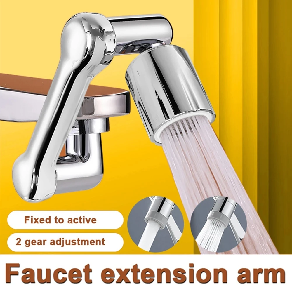 

1080° Universal Rotation Faucet Extender Sprayer Head Kitchen Robot Arm Extension Faucets Mixer Aerator Bubbler Water Tap Nozzle