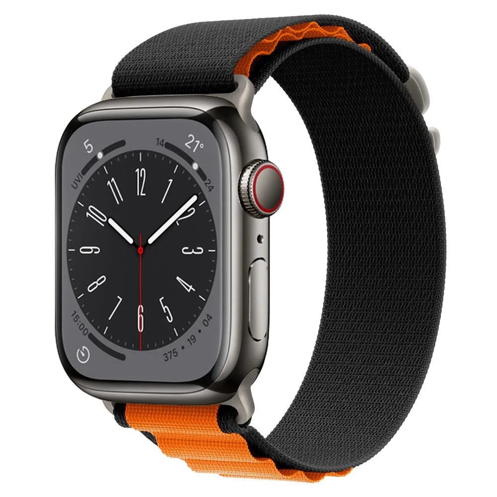Фото Ремешок Alpine для Apple Watch Band 49 мм 45 мм 41 мм 44 мм 40 мм, нейлоновый браслет для наручных часов iWatch Series 3 4 5 SE 6 7 8 Ultra №2